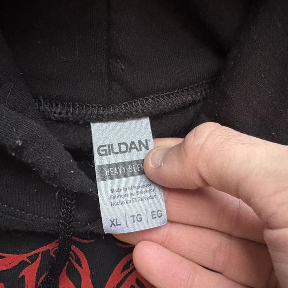 Illusion Of Fate Hoodie Sweatshirt XL Black Black Metal Death Metalcore Goth - Picture 9 of 9